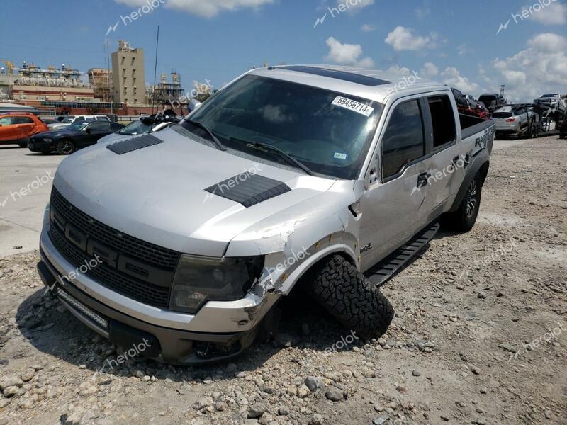 FORD F150 SVT R 2014 silver  gas 1FTFW1R61EFC07703 photo #1