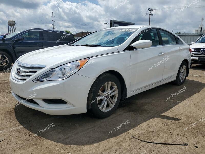 HYUNDAI SONATA GLS 2012 white  gas 5NPEB4ACXCH455333 photo #1