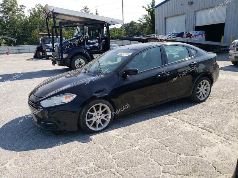 DODGE DART SXT 2013 black sedan 4d gas 1C3CDFBA3DD141576 photo #1