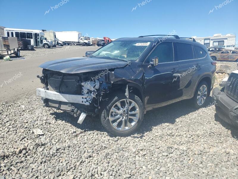 TOYOTA HIGHLANDER 2021 charcoal  gas 5TDDZRBH1MS121024 photo #1