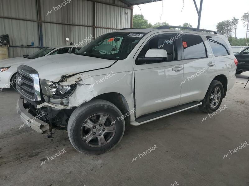 TOYOTA SEQUOIA SR 2008 white  gas 5TDZY64A68S003791 photo #1