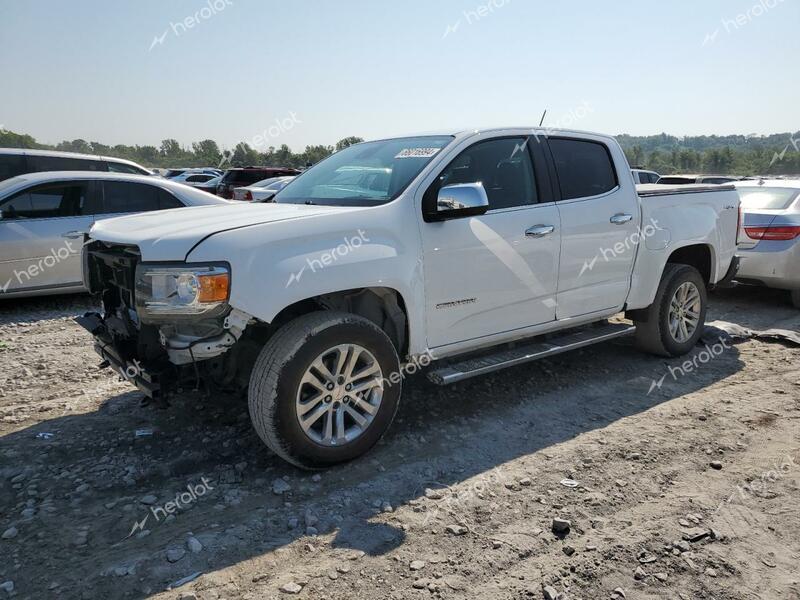 GMC CANYON SLT 2016 white  gas 1GTG6DE38G1341187 photo #1