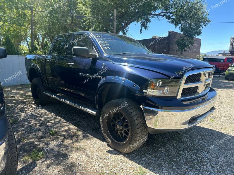 DODGE RAM 1500 S 2012 blue crew pic gas 1C6RD7KT9CS158283 photo #1