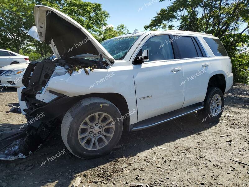 GMC YUKON SLT 2020 white  gas 1GKS2BKC7LR248076 photo #1