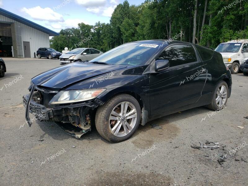 HONDA CR-Z EX 2012 black hatchbac hybrid engine JHMZF1D66CS001977 photo #1