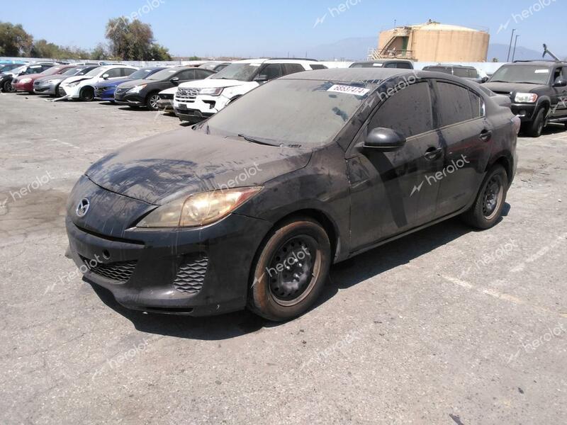 MAZDA 3 I 2013 black  gas JM1BL1TG6D1793402 photo #1