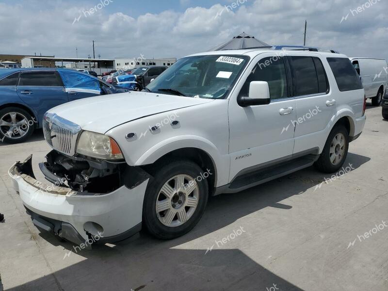 LINCOLN AVIATOR 2005 white  gas 5LMEU68H95ZJ19023 photo #1