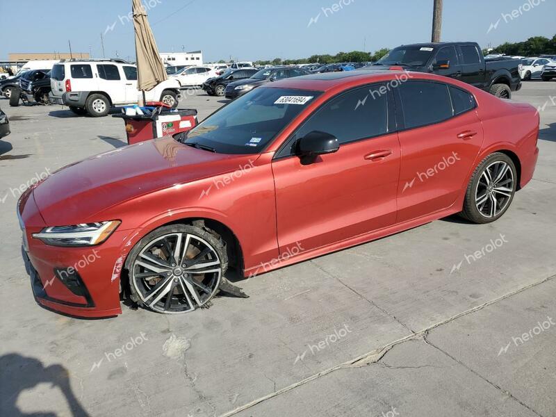 VOLVO S60 T6 R-D 2019 red  gas 7JRA22TM2KG013983 photo #1