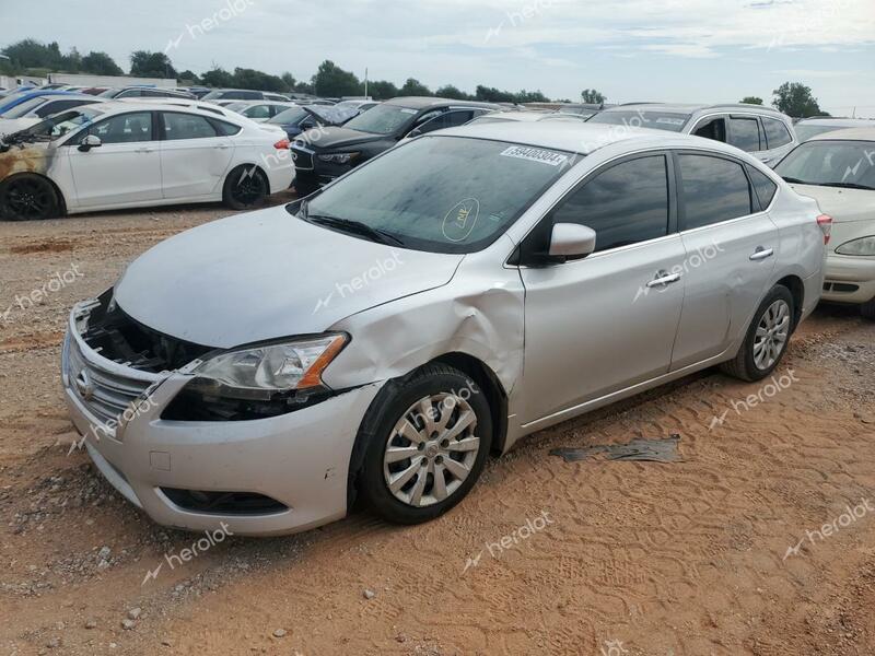 NISSAN SENTRA S 2014 silver  gas 3N1AB7AP7EL675506 photo #1