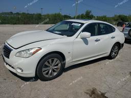 INFINITI Q70 3.7 2014 white  gas JN1BY1ARXEM320353 photo #2