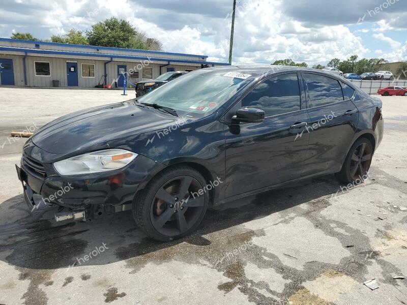 DODGE DART GT 2016 black  gas 1C3CDFEBXGD538890 photo #1