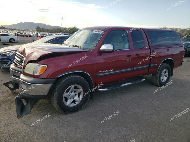 TOYOTA TUNDRA ACC 2002 burgundy  gas 5TBRT34152S322774 photo #1