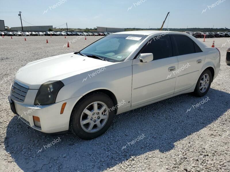 CADILLAC CTS 2007 white  gas 1G6DM57T770184658 photo #1