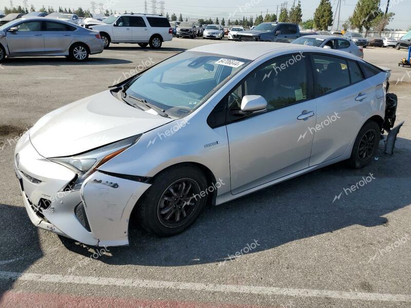 TOYOTA PRIUS 2018 gray  hybrid engine JTDKBRFU6J3593106 photo #1