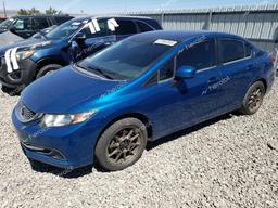 HONDA CIVIC LX 2013 blue sedan 4d gas 2HGFB2F57DH528589 photo #2