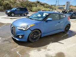 HYUNDAI VELOSTER T 2016 blue  gas KMHTC6AE3GU252664 photo #2