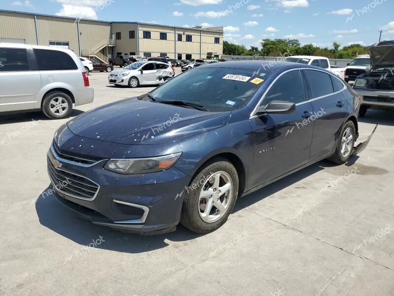 CHEVROLET MALIBU LS 2017 blue  gas 1G1ZB5ST2HF197728 photo #1