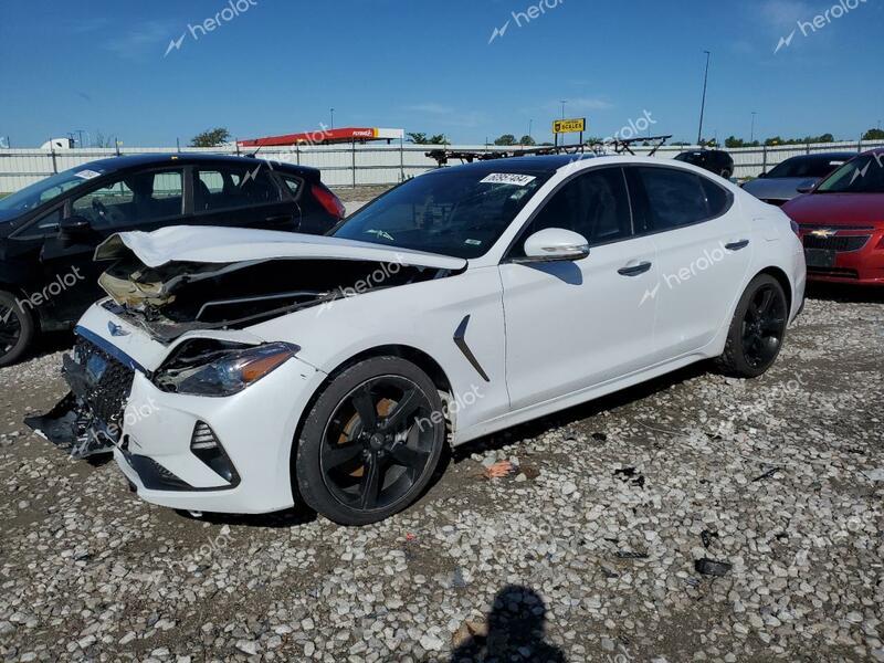 GENESIS G70 PRESTI 2019 white  gas KMTG44LA1KU024612 photo #1