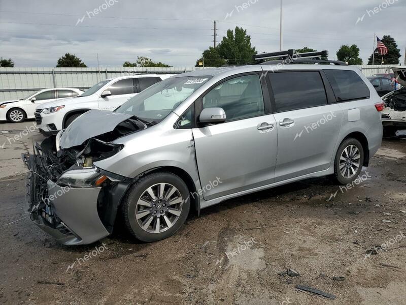 TOYOTA SIENNA XLE 2020 silver  gas 5TDDZ3DC2LS237071 photo #1