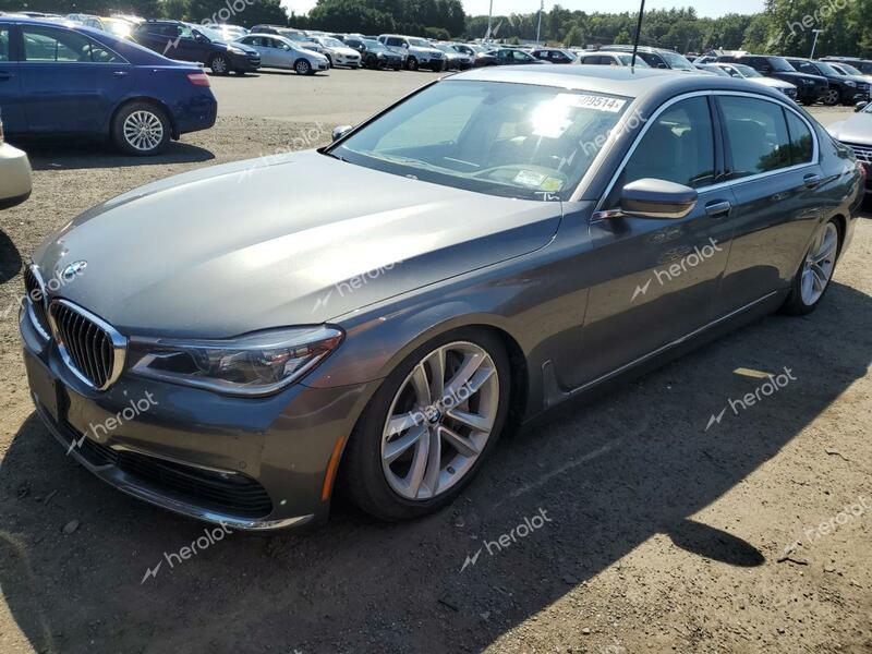 BMW 750I XDRIV 2016 gray sedan 4d gas WBA7F2C58GG417591 photo #1