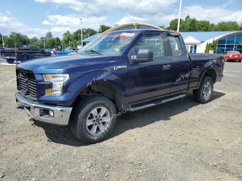 FORD F150 SUPER 2016 blue 4dr ext gas 1FTEX1EPXGFB39623 photo #1