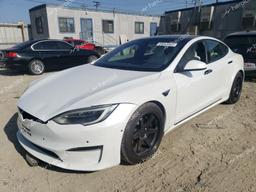 TESLA MODEL S 2021 white  electric 5YJSA1E60MF442552 photo #2