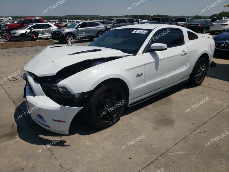 FORD MUSTANG GT 2014 white  gas 1ZVBP8CF3E5332279 photo #1