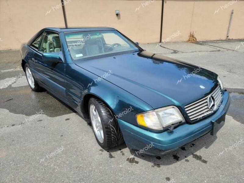 MERCEDES-BENZ SL 500 1996 green roadster gas WDBFA67F1TF130955 photo #1