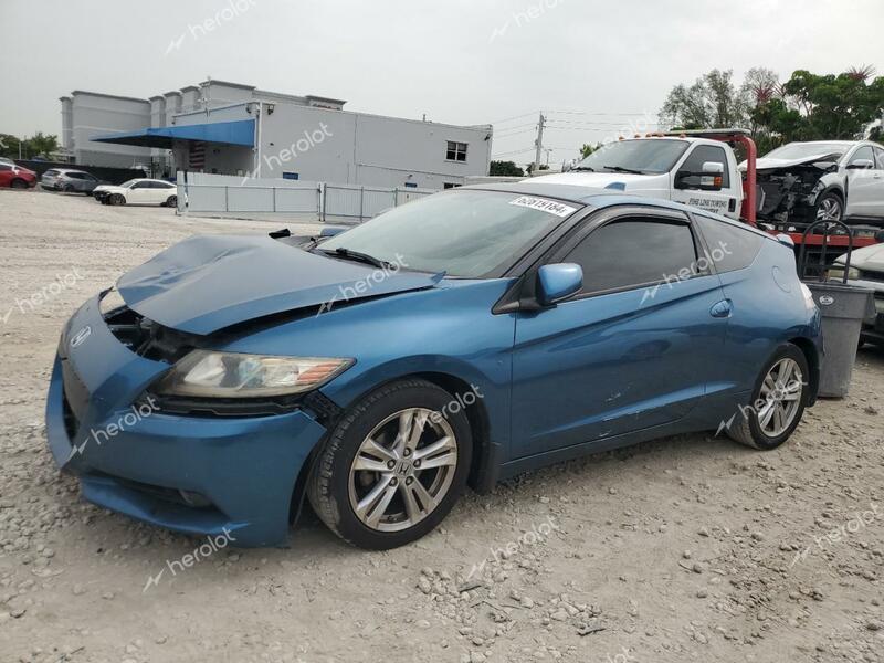 HONDA CR-Z EX 2011 blue  hybrid engine JHMZF1D65BS001967 photo #1