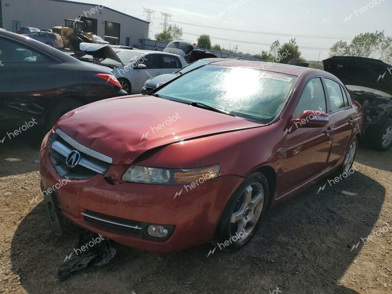 ACURA TL 2008 red  gas 19UUA66228A017853 photo #1