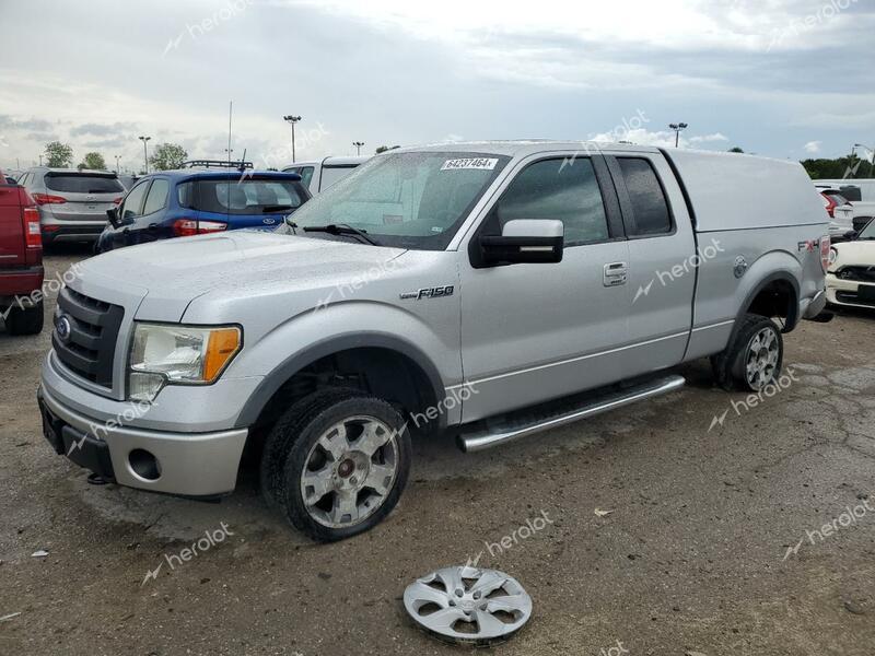 FORD F150 SUPER 2010 silver  flexible fuel 1FTFX1EV3AFD42010 photo #1