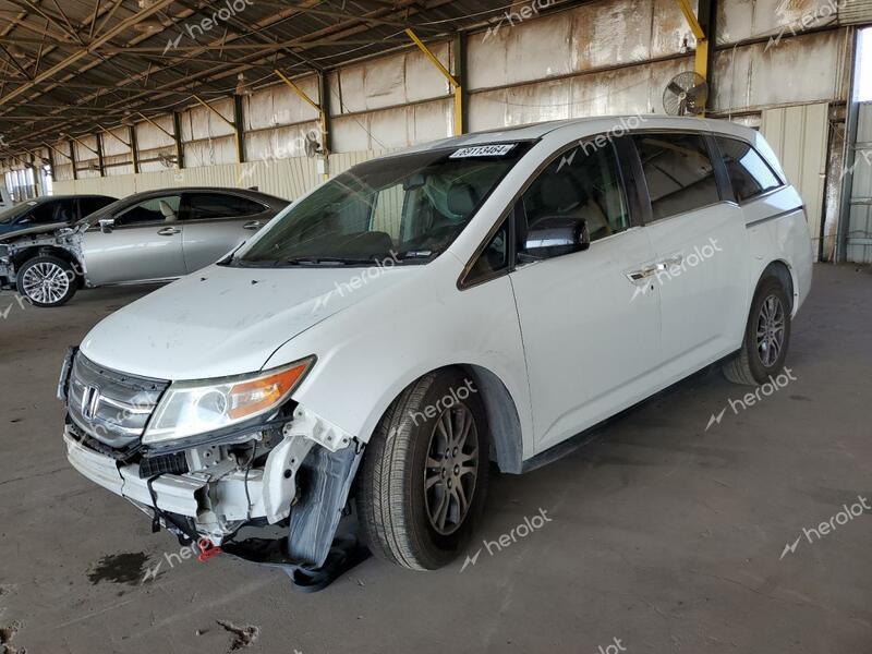 HONDA ODYSSEY EX 2012 white  gas 5FNRL5H62CB033737 photo #1