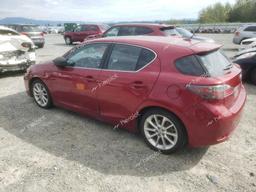 LEXUS CT 200 2012 maroon  hybrid engine JTHKD5BH6C2048896 photo #3