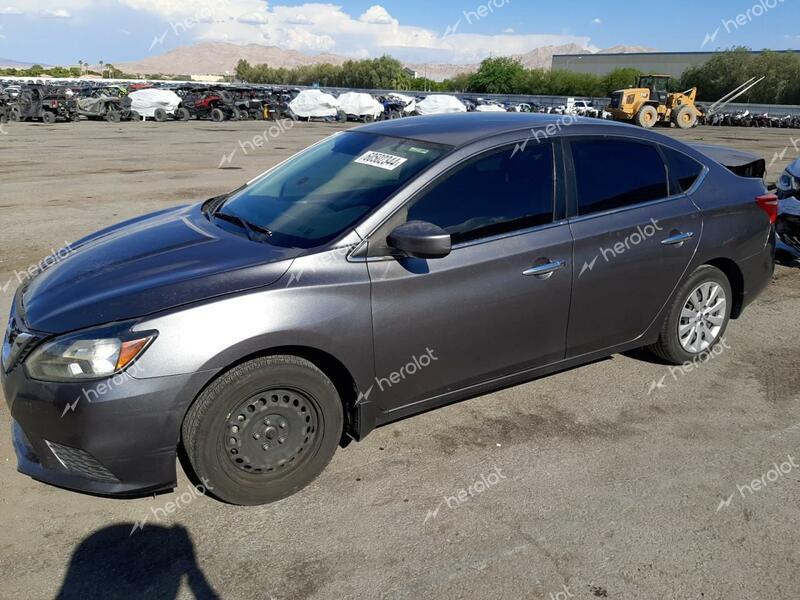 NISSAN SENTRA S 2019 gray  gas 3N1AB7AP8KY456181 photo #1