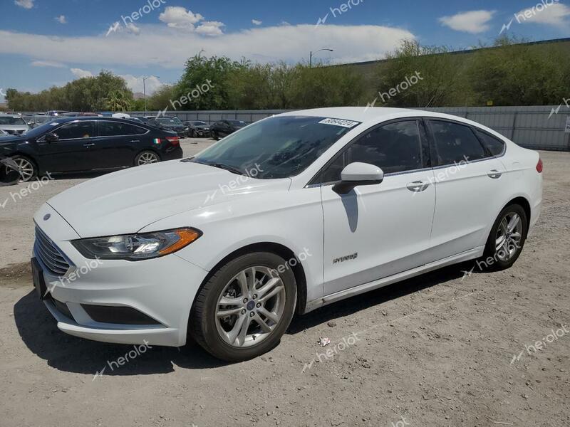 FORD FUSION SE 2018 white  hybrid engine 3FA6P0LU0JR181127 photo #1