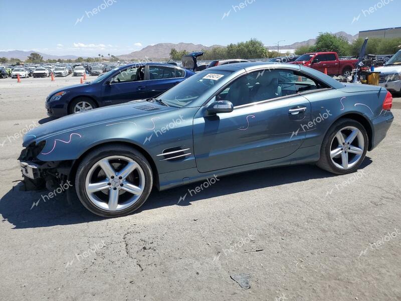 MERCEDES-BENZ SL 500 2005 teal roadster gas WDBSK75F35F091292 photo #1