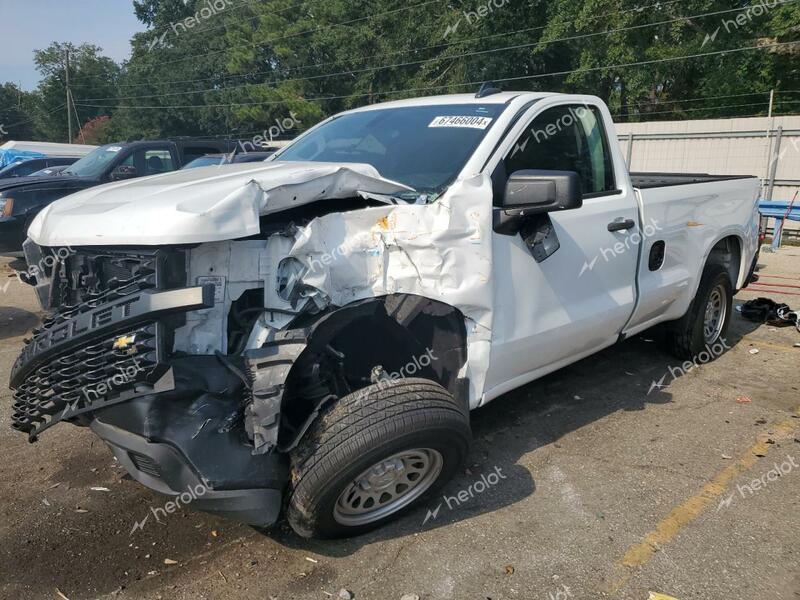 CHEVROLET SILVERADO 2019 white  gas 3GCNWAEH3KG242563 photo #1