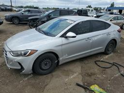 HYUNDAI ELANTRA SE 2017 silver sedan 4d gas KMHD74LF0HU096491 photo #2