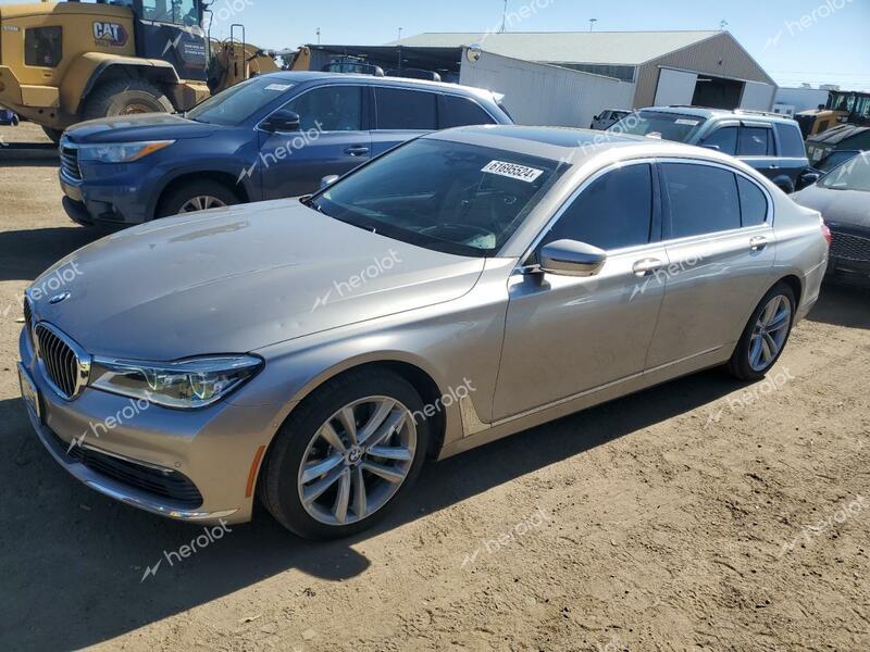 BMW 750 XI 2016 silver  gas WBA7F2C59GG418801 photo #1