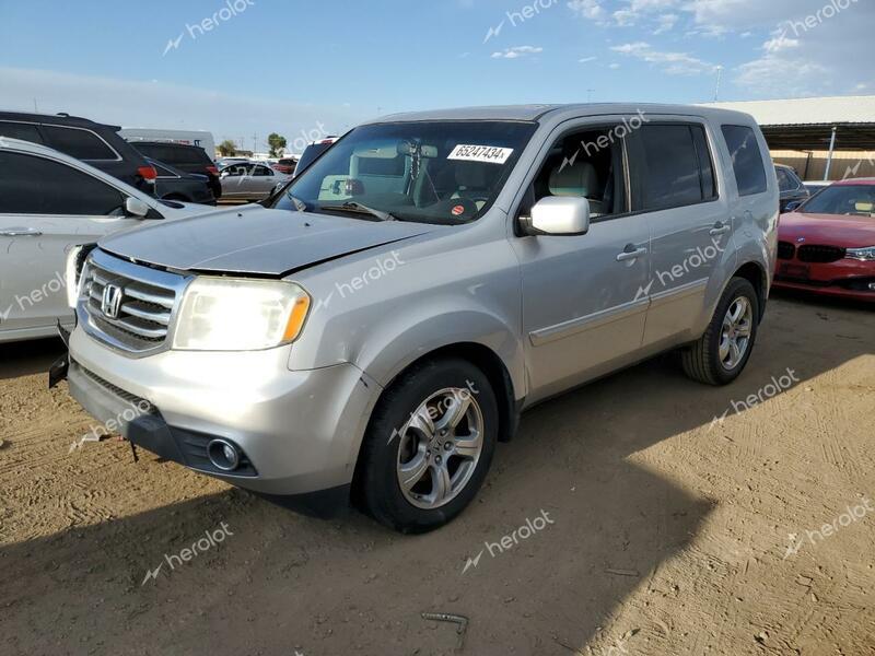 HONDA PILOT EXL 2012 silver  gas 5FNYF3H54CB022267 photo #1