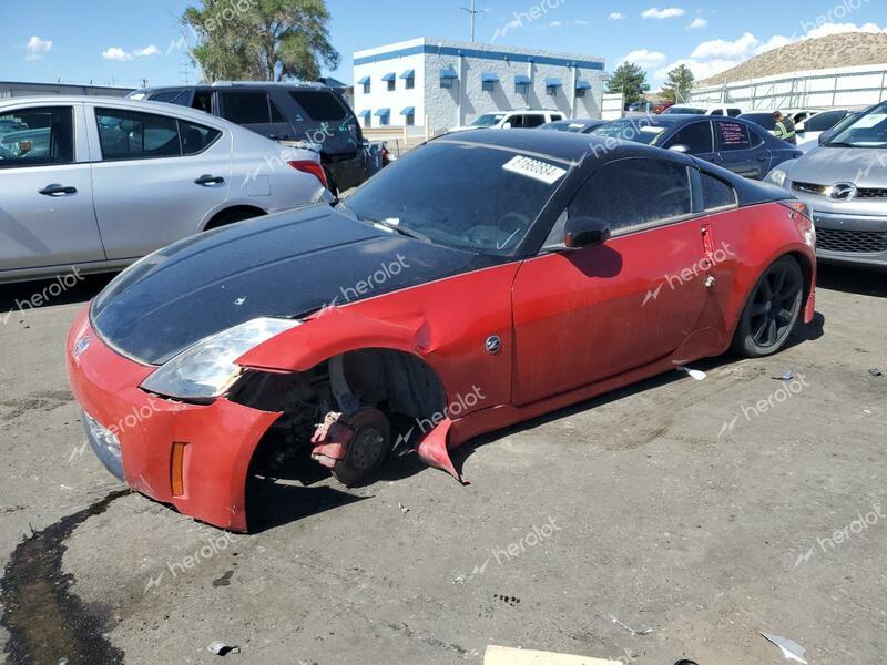 NISSAN 350Z COUPE 2003 red coupe gas JN1AZ34D63T111599 photo #1