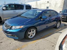 HONDA CIVIC LX 2015 blue sedan 4d gas 2HGFB2F57FH558226 photo #2