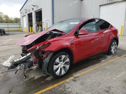 TESLA MODEL Y 2023 red  electric 7SAYGDEE6PA053971 photo #2