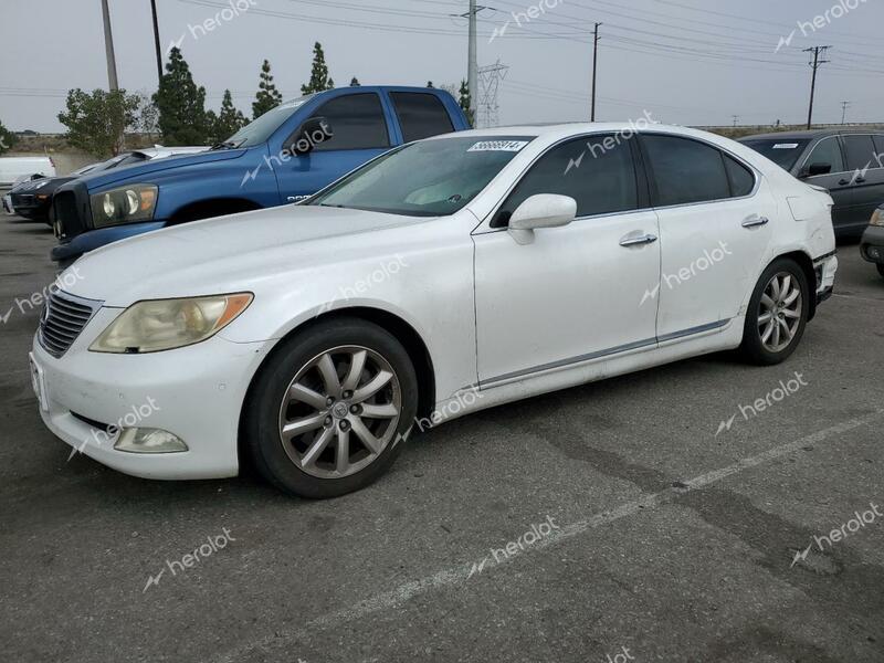 LEXUS LS 460 2007 white  gas JTHBL46F475028205 photo #1