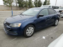 VOLKSWAGEN JETTA BASE 2014 blue  gas 3VW2K7AJ2EM239618 photo #2