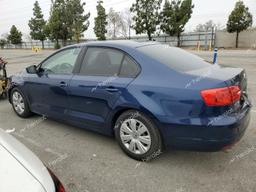 VOLKSWAGEN JETTA BASE 2014 blue  gas 3VW2K7AJ2EM239618 photo #3