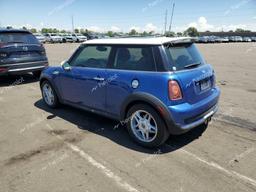 MINI COOPER S 2007 blue hatchbac gas WMWMF73507TL90278 photo #3