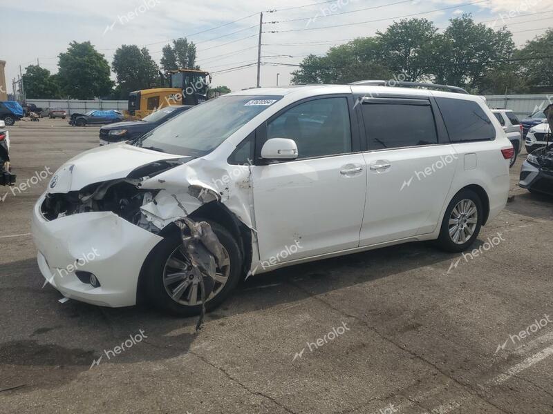 TOYOTA SIENNA XLE 2015 white sports v gas 5TDYK3DC4FS605552 photo #1