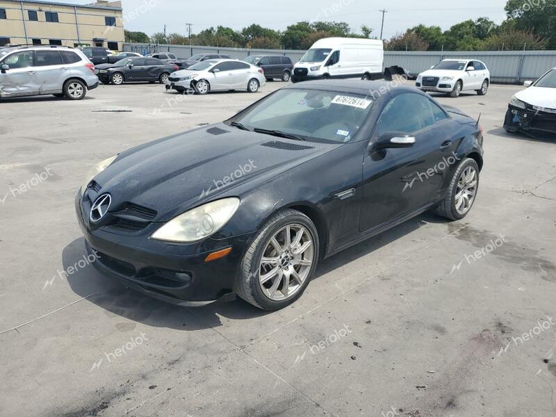 MERCEDES-BENZ SLK 350 2005 black  gas WDBWK56F75F050944 photo #1