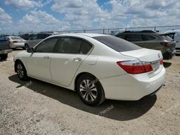 HONDA ACCORD LX 2013 white  gas 1HGCR2F32DA096389 photo #3